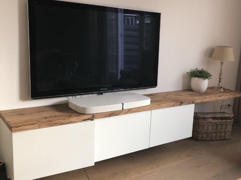 Oud Eiken Wagonplanken TV Meubels ✅ Maatwerk Meubels ✅ Kies je eigen planken in onze showroom ✅ Ook losse verkoop planken!